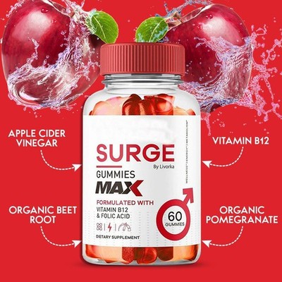 Vital Surge Male Gummies Maximum Strength Vital Surge Advanced Formula 60 Count