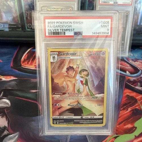 2022 POKEMON SWORD & SHIELD SILVER TEMPEST #TG05 FULL ART/GARDEVOIR PSA 9
