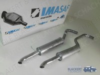 Imasaf Auspuff Endtopfset für Lancia Flaminia 2.8 Touring Gt+Gtl 59-67 | Duplex1