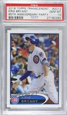 2016-17 Topps Transcendent Party 12/65 Kris Bryant #KB-2012 PSA 10 GEM MT 1b0