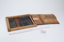 1 Stück Holzdoppelkassette für Glasplatten ...