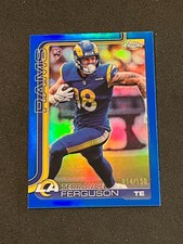 2025 Topps Chrome Football Terrance Ferguson Rookie Blue Refractor 14/150 #335