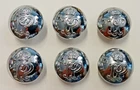 Matching Set of 6 Kings Crown Palestine Police Large 23mm Buttons by Firmin