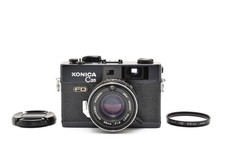 Rare Black MINT Konica C35 FD 35mm Film Camera Rangefinder From JAPAN