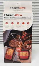 ThermoPro Wireless Meat Thermometer w/2 Probes 1,000ft Range Set Temperature NEW