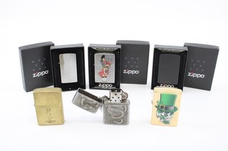 Zippo Pocket Lighter Tobacciana Collection Good Spark Assorted Designs and Metal