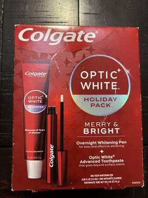 NEW Colgate Optic White Advanced Toothpaste & Overnight Whitening Pen