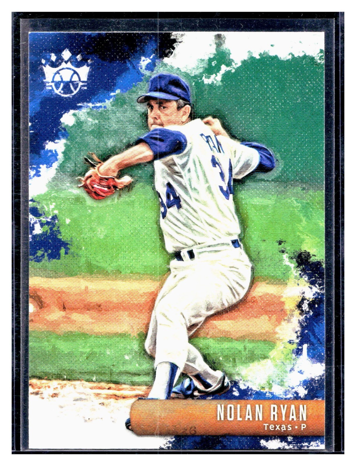 2019 Panini Diamond Kings #33 Nolan Ryan Texas Rangers MLB SP Insert Rare HOF