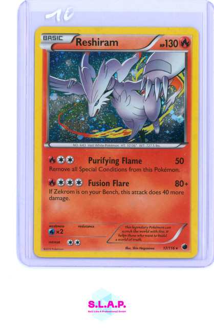 Reshiram [Cosmos Holo] #17 (Plasma Freeze (2013))