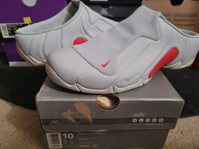 Vintage 2000 Nike Air Zoom Clogposite Neutral Grey Orange Poppy Slide 624030 081