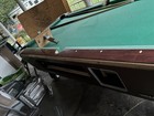 Valley Molson Coin-Operated Pool Table, Green Felt, Pool Cues & Ball Set — photo 5