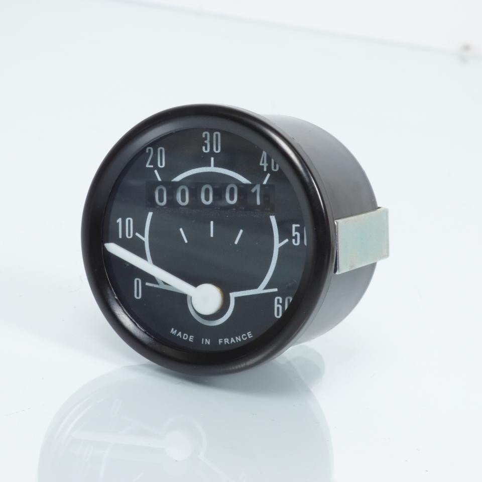 Compteur GIANNELLI pour mobylette Peugeot 103 Turbo 16 noir en acier