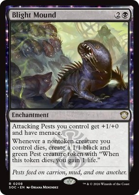 Blight Mound - 208 - NM - Commander: Secrets of Strixhaven