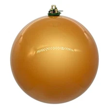 Vickerman 10" Traditional Plastic Ball Ornament in Multi-Color Pearl