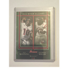Bowman 2009 Draft Picks All-Star Alumni Eli Manning Patrick Willis AAC2 Ole Miss