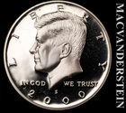 2000-S Silver Kennedy Half Dollar - Choice Gem Proof  Lustrous  #L2790