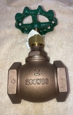 2&rdquo; BRASS GLOBE VALVE WEBSTONE 11807 200 WOG