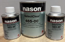 NASON Select Clear 465-00 Activators 483-85 High Solids Urethane Quart Kit