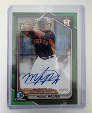 2024 Bowman Chrome Miguel Palma Houston Astros Green Lava Refractor /99