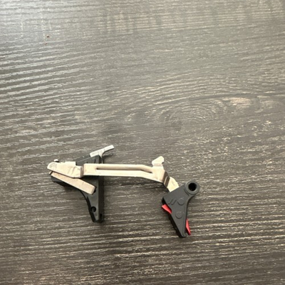 #ad GLOCK 9mm Luger Drop in Zev Aftermarket Flat Face Trigger Assembly Black Red $75.00