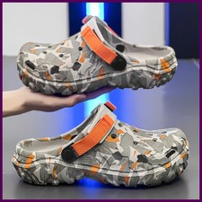 New Men's Clogs Slippers Sandal Male Garden Shoes Flat Camouflage Sandals