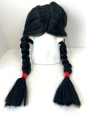 Childs Costume Party Nataive American Wig- Braids, Synthetic Hair Character