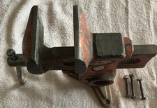 Vintage Will-Burt Versa-Vise Gunsmith Pivoting Bench Vise 3-1/2" Jaws