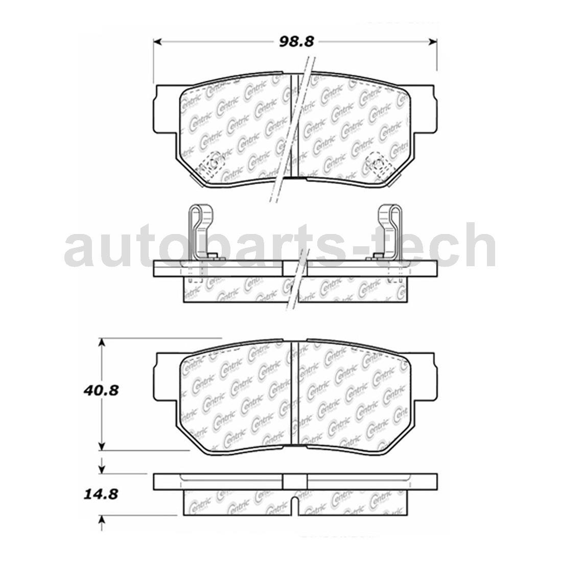 Ferrari F40 1990-1992 REAR Brake pad