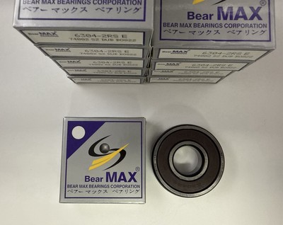 10 pcs BearMAX 6304-2RS EMQ 20x52x15mm Rubber Seal DG Ball Bearings 63042RS