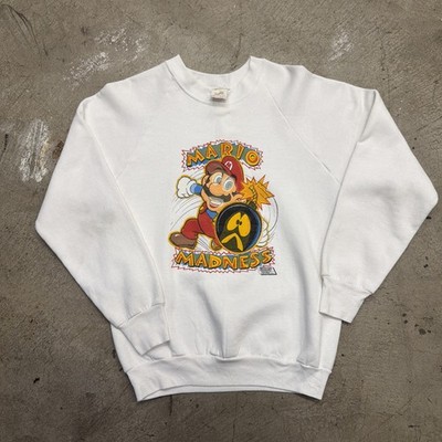 Vintage 90s Nintendo Mario Madness Crewneck Sweater Sz Medium 19 x 25