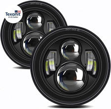 H6024 7 Inch Led Headlight round for Jeep Wrangler JK JKU TJ LJ CJ Ford Chevy Ma