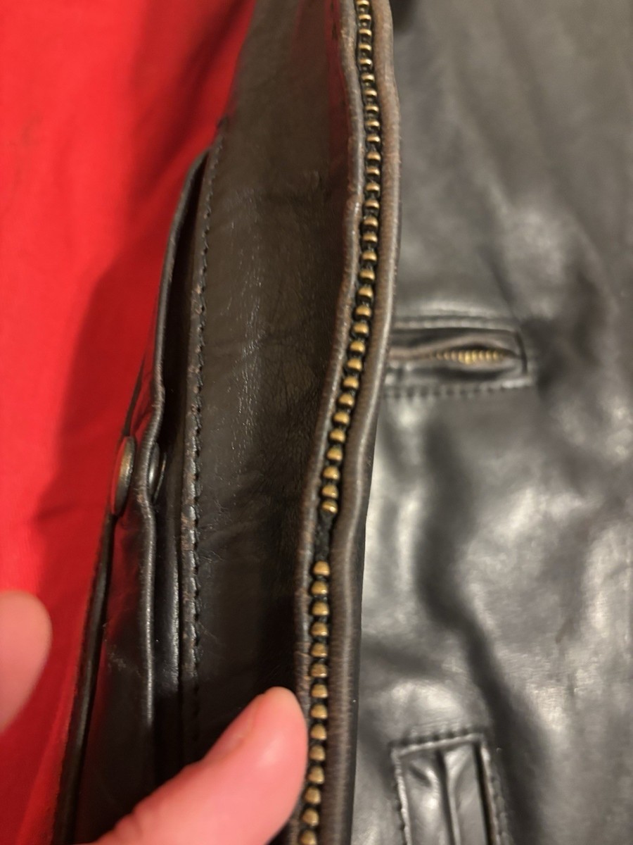 Aero Leather Co. VTG Genuine Front Quarter Horsehide Sz.44 Leather