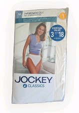 New Vtg Jockey Classics French Cut Women's Size 7 Cotton Underwear 2003