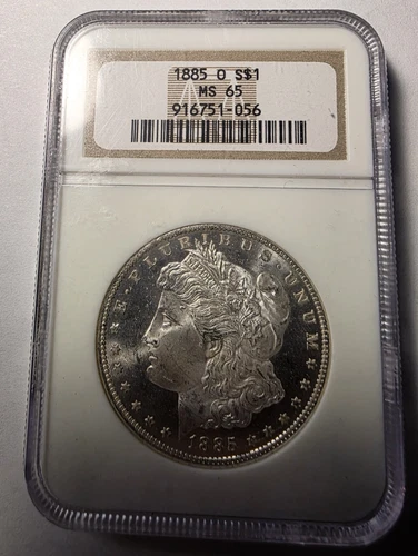 1885-O $1 Morgan Silver Dollar NGC MS-65- Bright White-OLD HOLDER