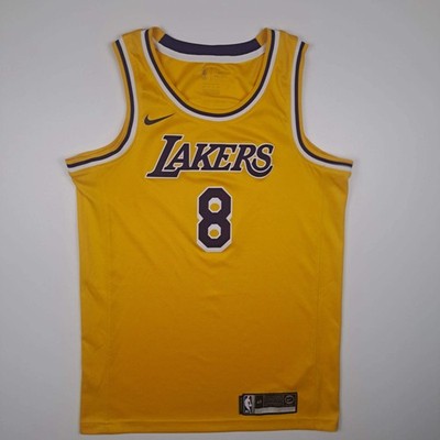 Nike Los Angeles Lakers #8 Kobe Bryant NBA Jersey   Vintage Gelb Herren S | Seco