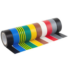 Mixed Colour Electrical Tape, 19Mm X 5M, Strong Self-Adhesive PVC Insulation Tap