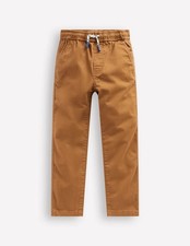 Boden Slim Pull On Trousers Butterscotch Brown 12-13 Y