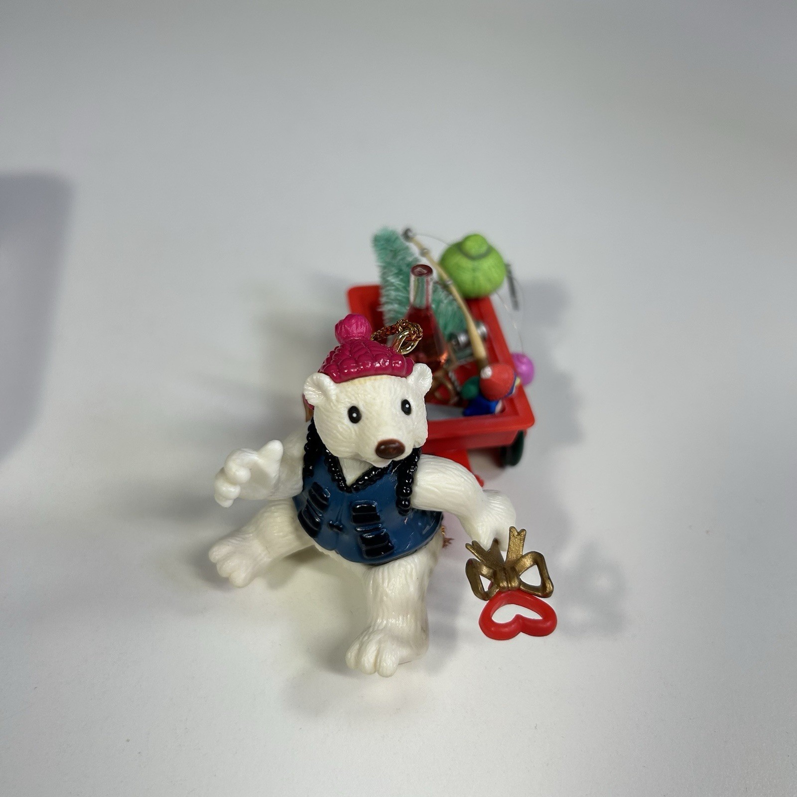 VTG 1990's Mistletoe Magic Collection Christmas Ornaments Animals Lot of 7