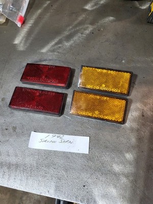 Vintage Ski-Doo Snowmobile Reflectors Safari Formula Mach Plus Mx Mxz