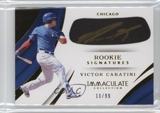 2018 Panini Immaculate Rookie Carbon Signatures 10/99 Victor Caratini Auto 6fs