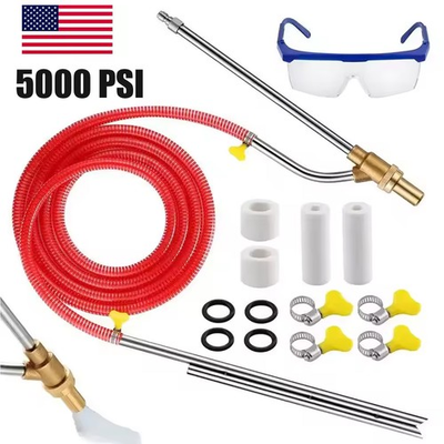 #ad 5000 PSI Sandblasting Kit Pressure Washer Sand Blaster Power Blaster Attachment $32.98