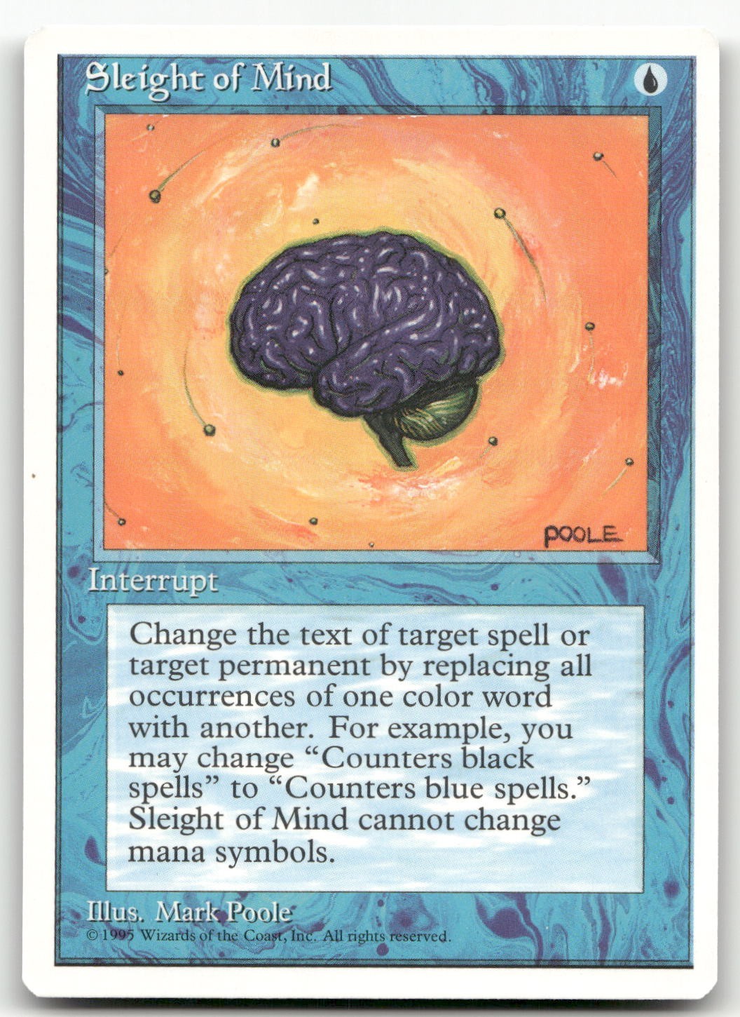 Sleight of Mind (NM) Fourth Edition 4ED Magic MTG