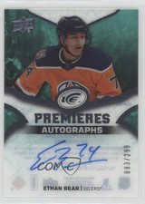 2018 Ice Premieres 2019-20 Upper Deck Update 83/299 Ethan Bear #IPA-BE Auto nd3