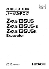 Hitachi ZAXIS 135US excavator parts catalog manual
