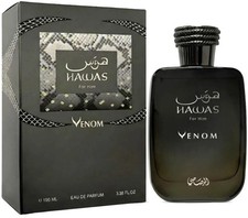 Hawas Venom Rasasi Men 3.38 Oz Eau De Parfum Spray New