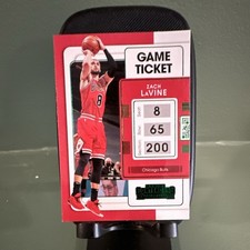 Panini 2021-22 Contenders Zach LaVine Game Ticket #46  Bulls NBA Green Parallel