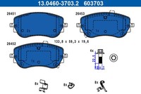 ATE BremsbeläGe Bremsbelagsatz Scheibenbremse FüR Fiat 500E 332