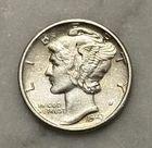 1943-D Mercury Dime - AU - About Uncirculated - 90% Silver