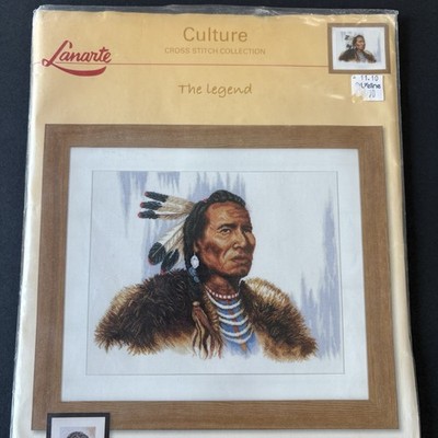 Lanarte The Legend Chief Culture Native Cross Stitch Kit Open Not Started