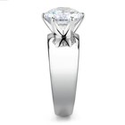 8mm Round Cut CZ Solitaire Wide Band Engagement Ring Size 8 — photo 5